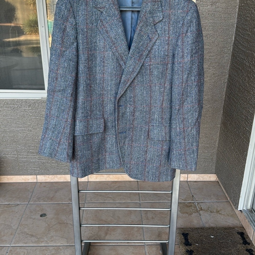 Pendleton Blue And Maroon Patterned Wool Blazer S… - image 7